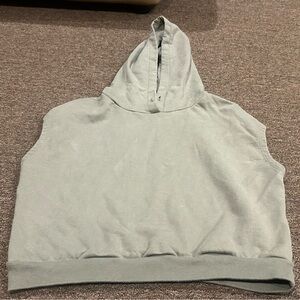 EUC Blink Fitness Hoodie Mens L Gray sleeveless muscle sweatshirt